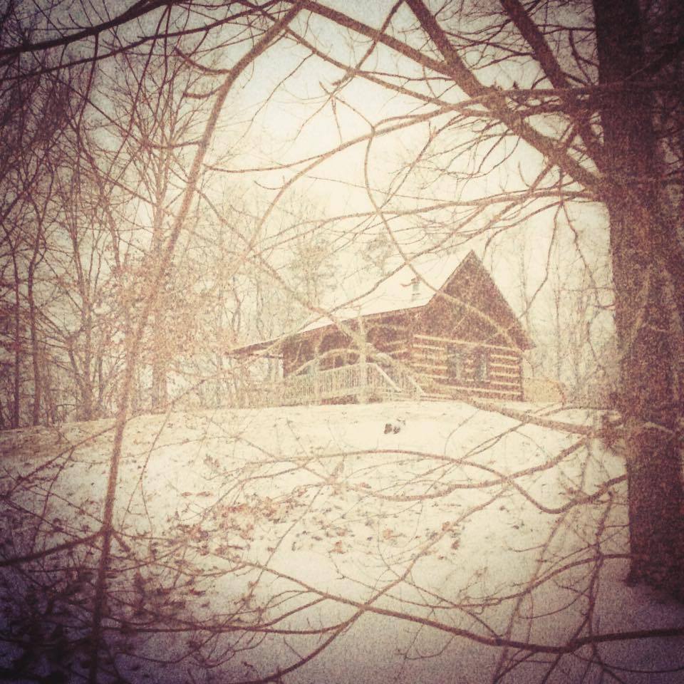 cabin snow january