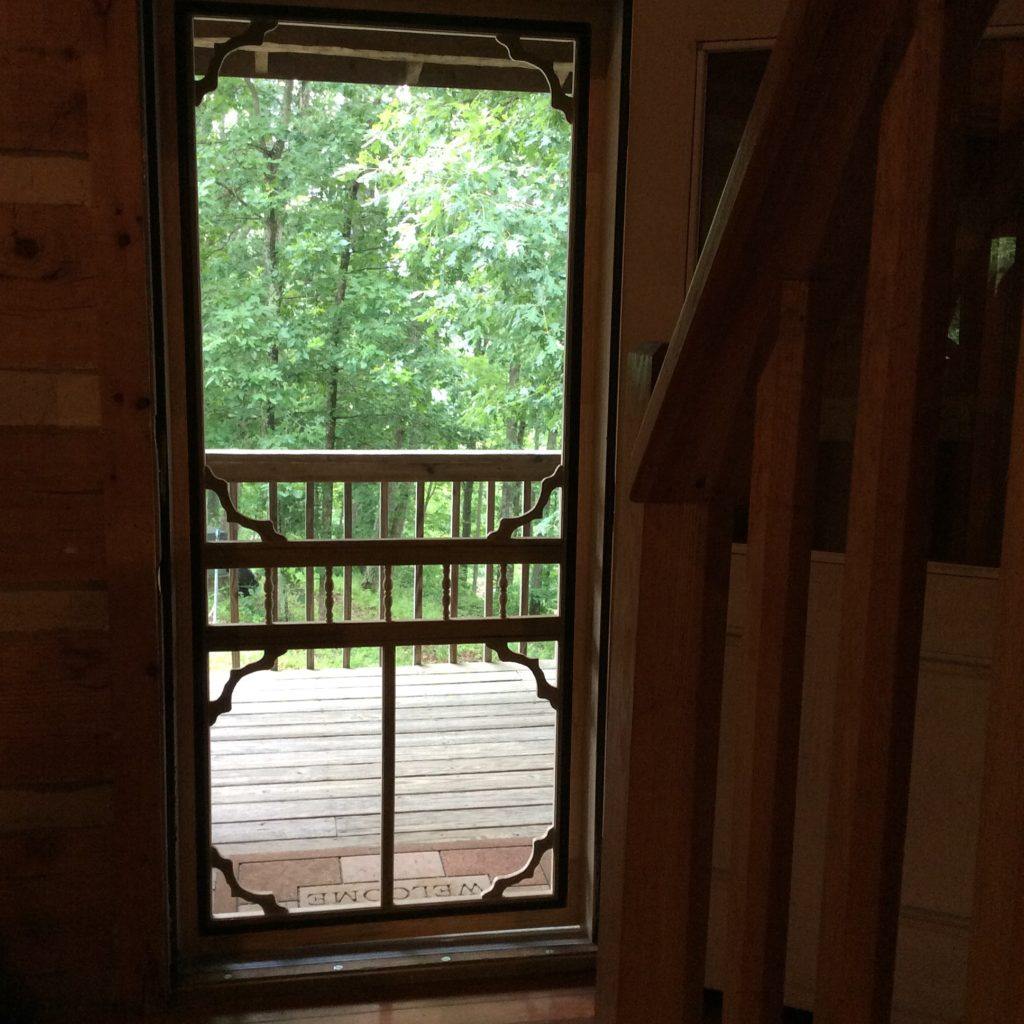 july cabin screen inside